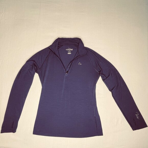 Paradox Purple Merino‑Blend 1/4‑Zip Base Layer Top (Small) - Picture 2 of 7